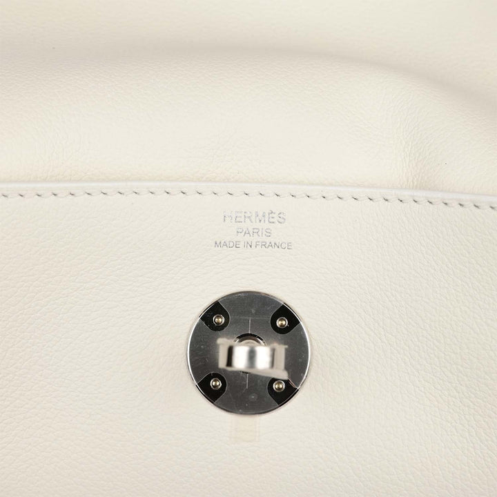 Top quality Hermes Lindy 26 White Evercolor Palladium Hardware