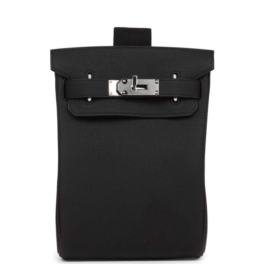 Top quality Hermes HAC A Dos PM Backpack Black Togo Palladium Hardware
