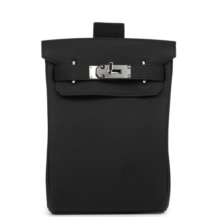 Top quality Hermes HAC A Dos PM Backpack Black Togo Palladium Hardware