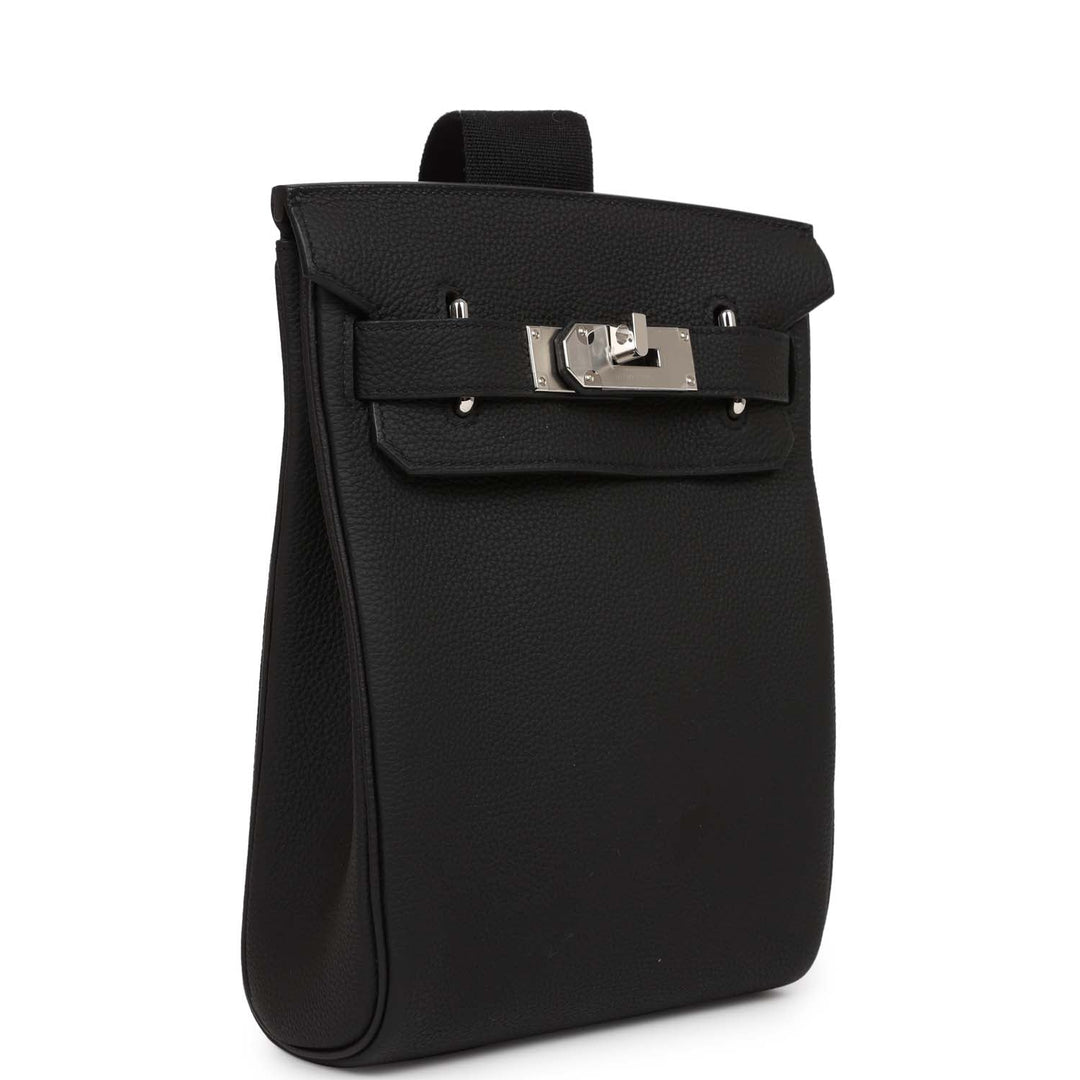 Top quality Hermes HAC A Dos PM Backpack Black Togo Palladium Hardware
