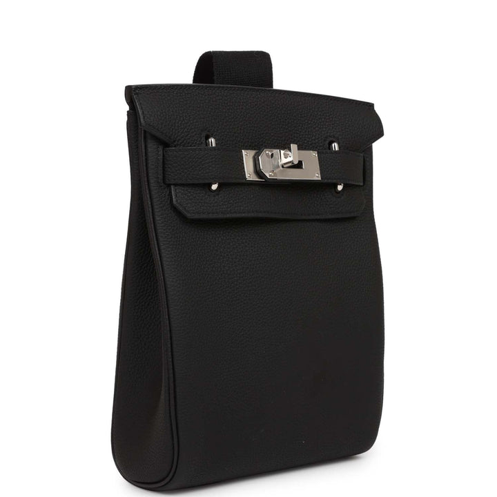 Top quality Hermes HAC A Dos PM Backpack Black Togo Palladium Hardware