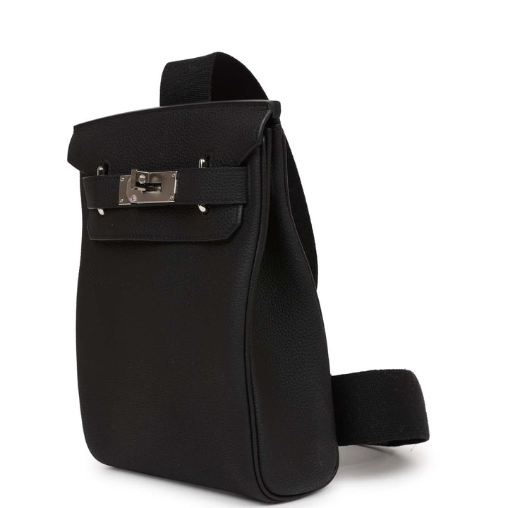Top quality Hermes HAC A Dos PM Backpack Black Togo Palladium Hardware