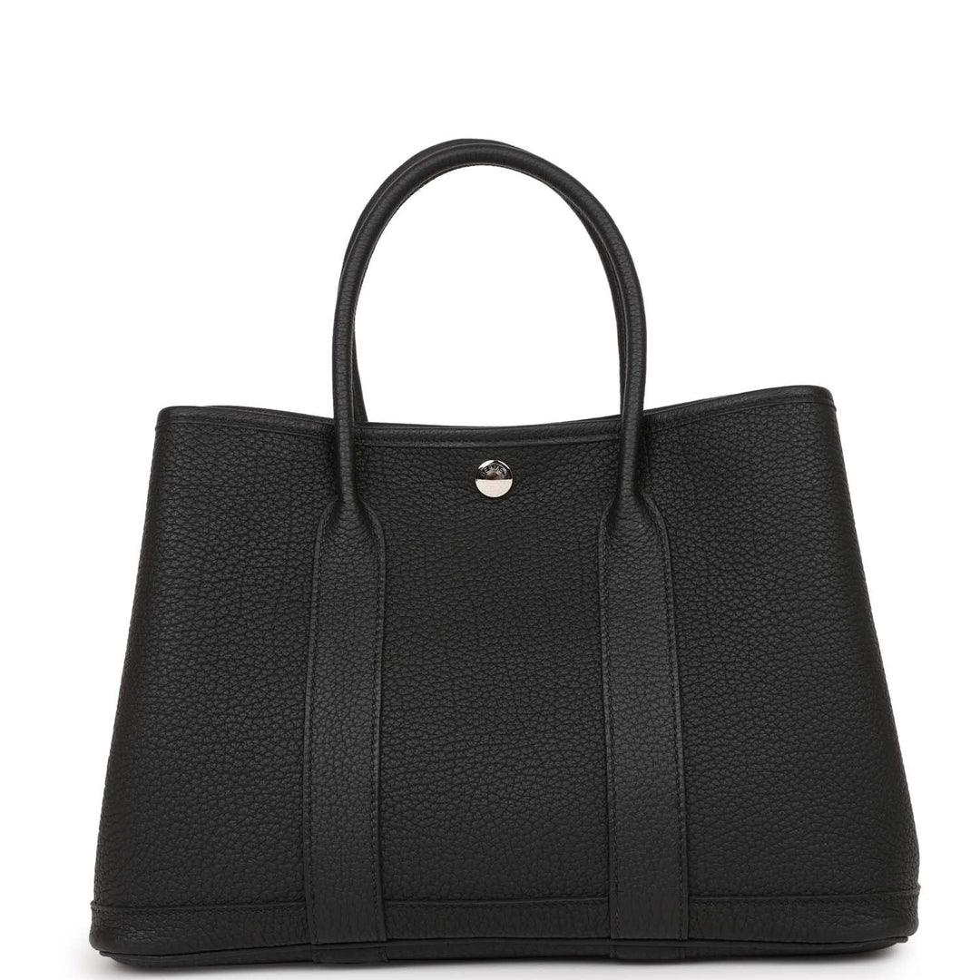 Top quality Hermes Garden Party 30 Black Negonda Palladium Hardware
