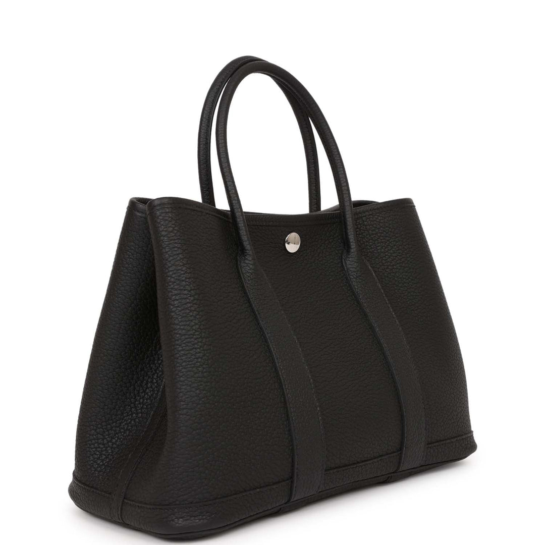 Top quality Hermes Garden Party 30 Black Negonda Palladium Hardware