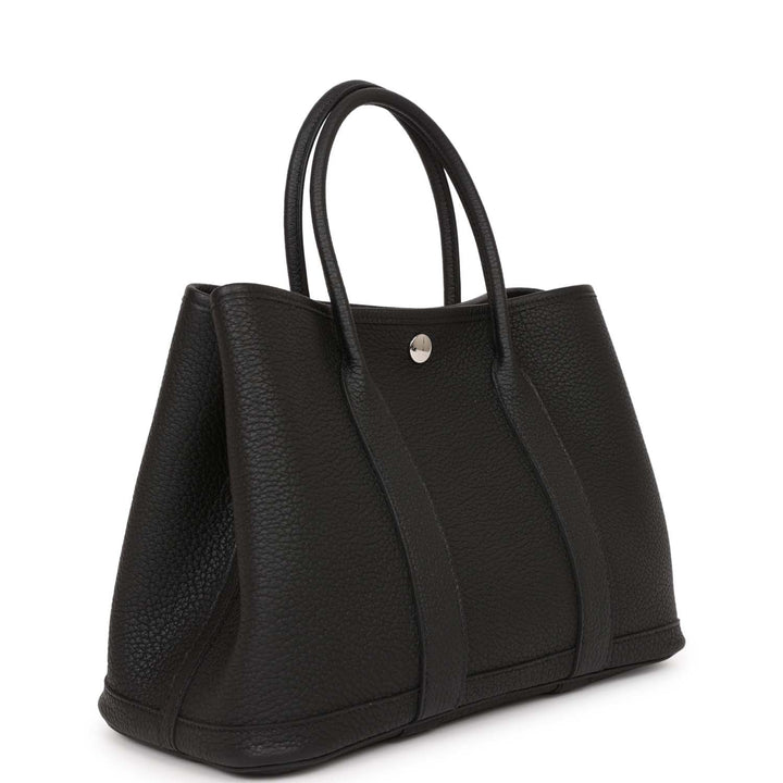 Top quality Hermes Garden Party 30 Black Negonda Palladium Hardware
