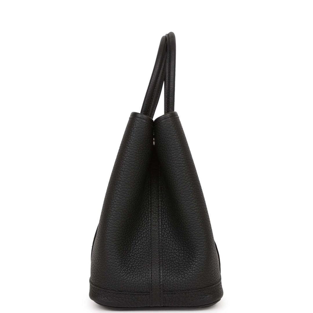 Top quality Hermes Garden Party 30 Black Negonda Palladium Hardware