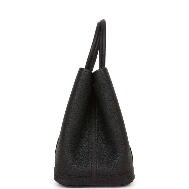 Top quality Hermes Garden Party 30 Black Negonda Palladium Hardware