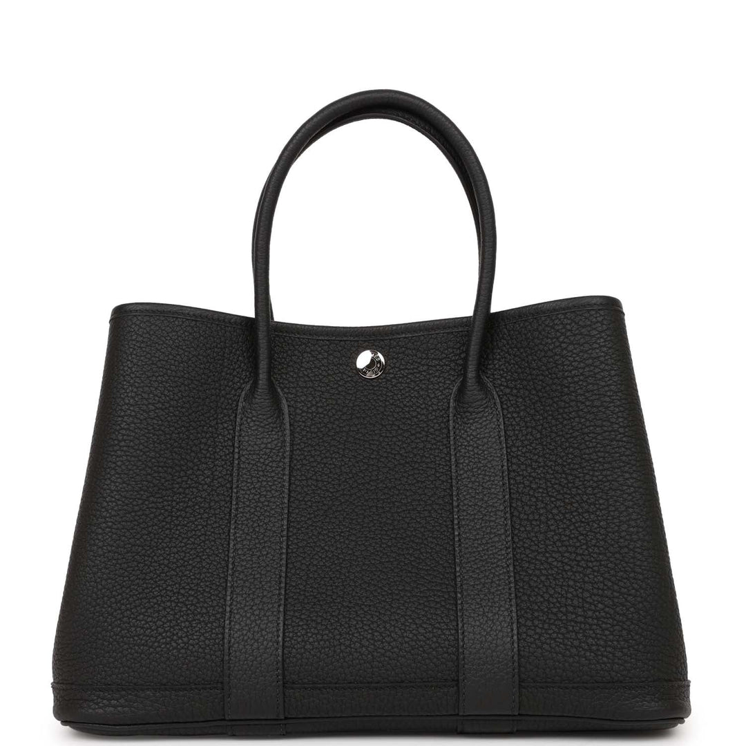 Top quality Hermes Garden Party 30 Black Negonda Palladium Hardware