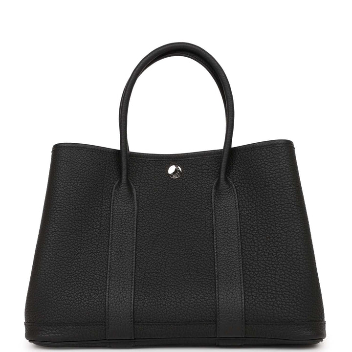 Top quality Hermes Garden Party 30 Black Negonda Palladium Hardware
