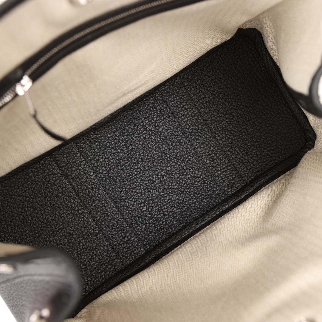 Top quality Hermes Garden Party 30 Black Negonda Palladium Hardware