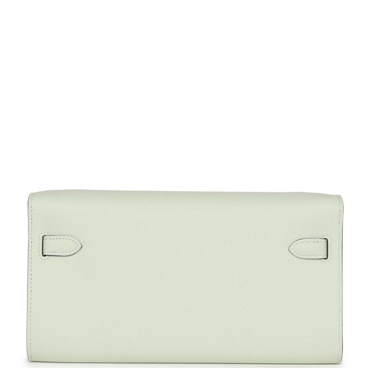 Top quality Hermes Kelly Wallet To Go Vert Fizz Epsom Palladium Hardware