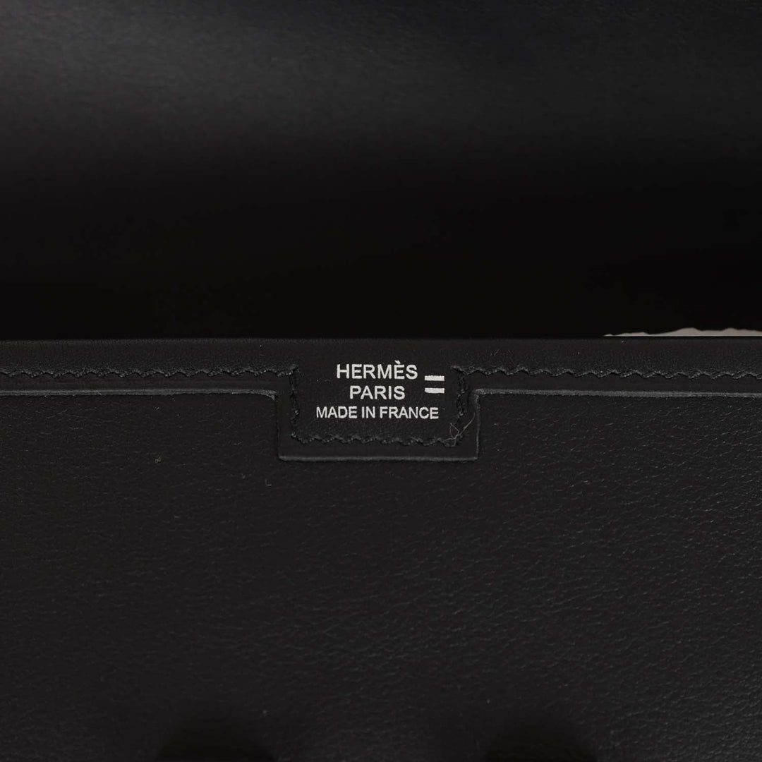 Top quality Hermes Jige Elan Touch Black Swift and Ombre Lizard