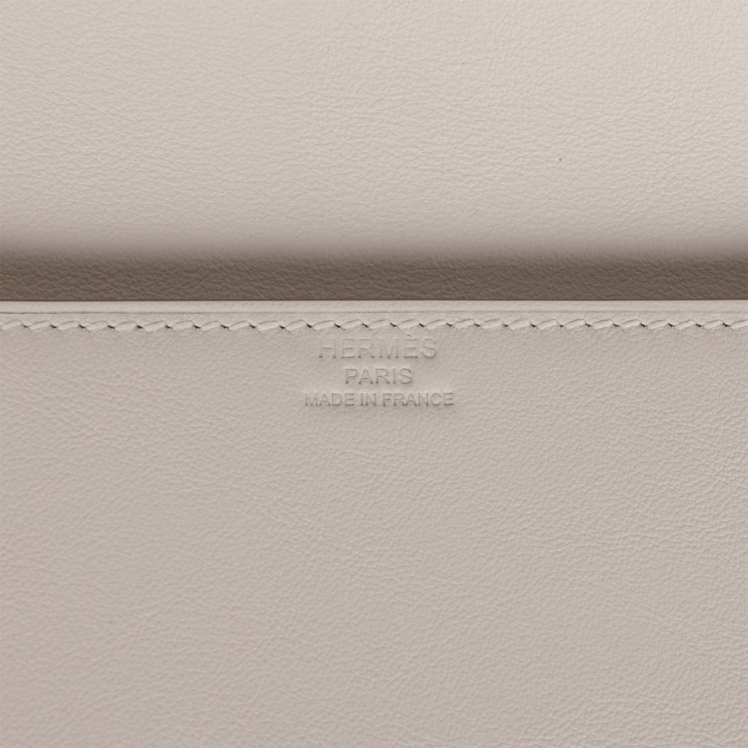 Hermes Shadow Kelly Cut Gris Pale Swift