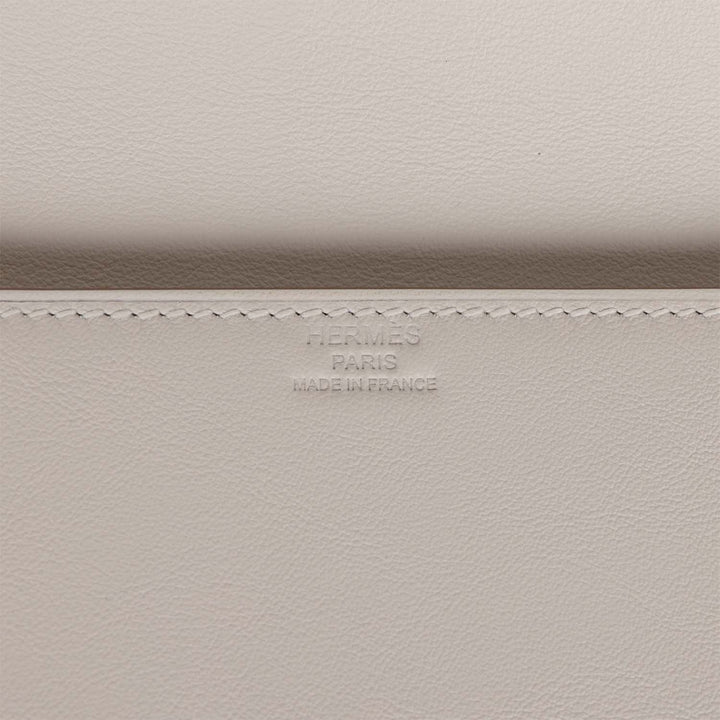 Hermes Shadow Kelly Cut Gris Pale Swift