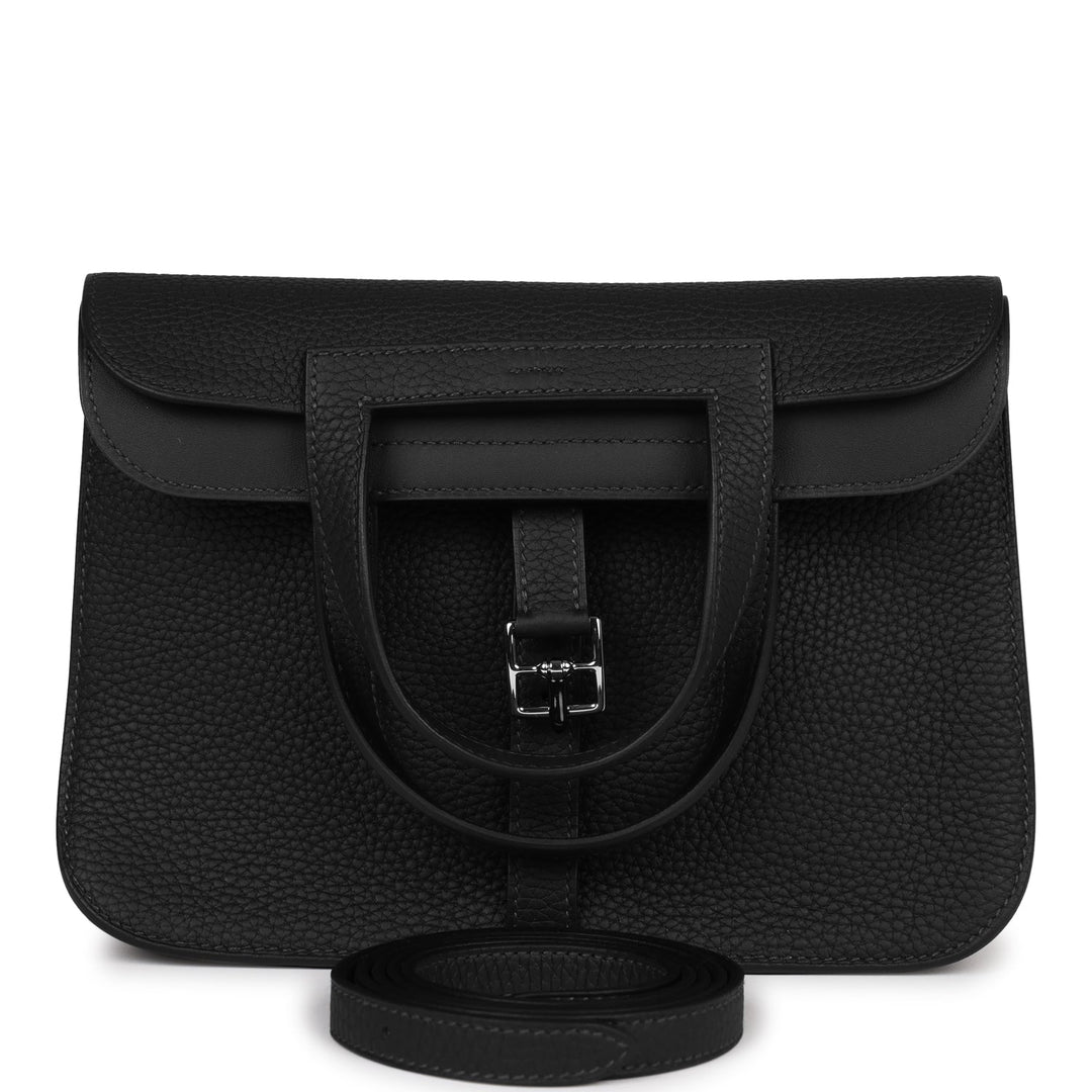 Top quality Hermes Halzan 25 Caban Clemence Palladium Hardware