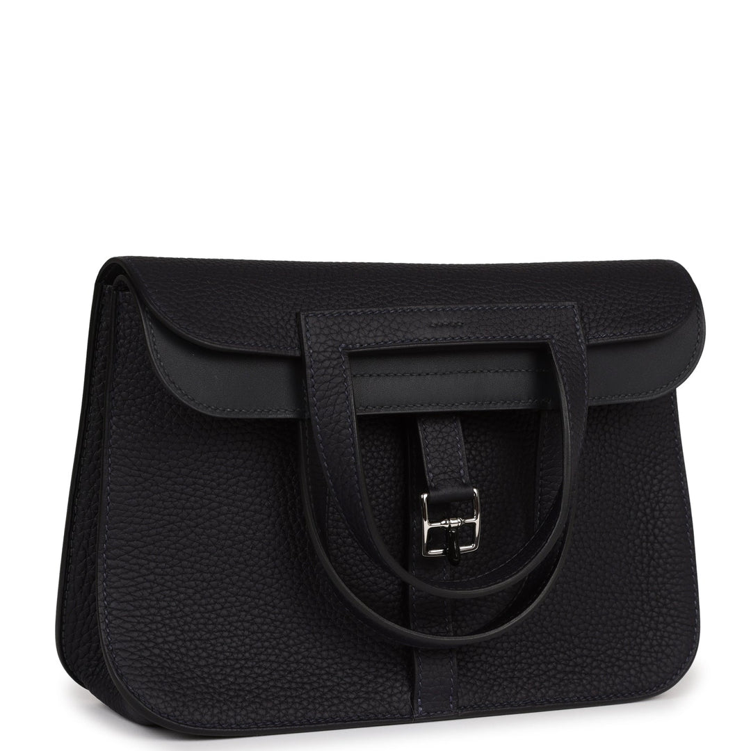 Top quality Hermes Halzan 25 Caban Clemence Palladium Hardware
