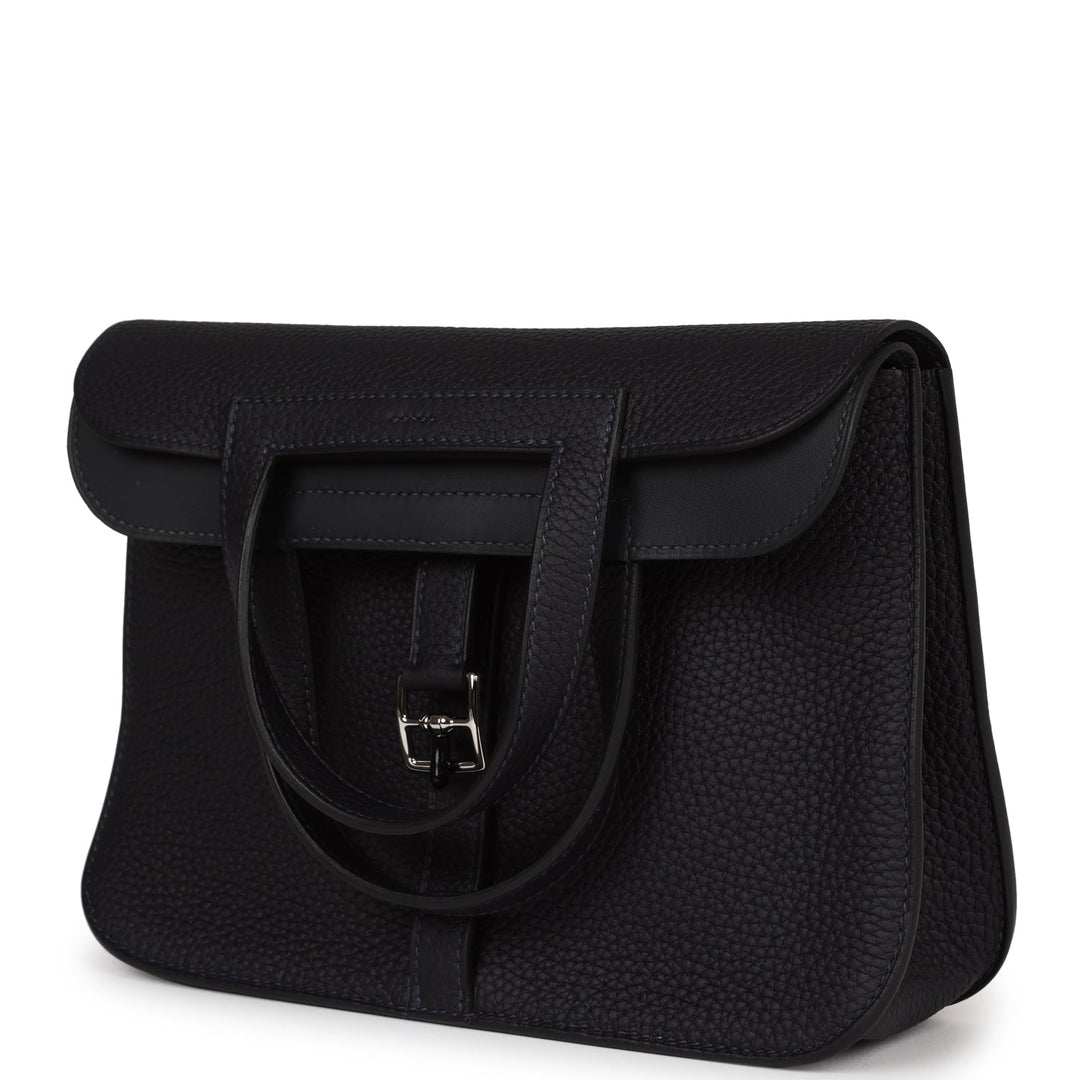 Top quality Hermes Halzan 25 Caban Clemence Palladium Hardware