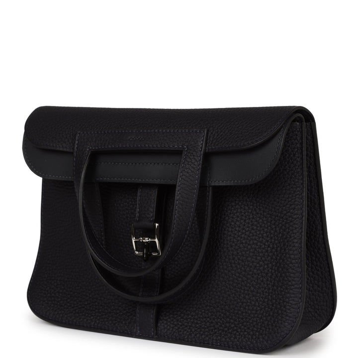Top quality Hermes Halzan 25 Caban Clemence Palladium Hardware