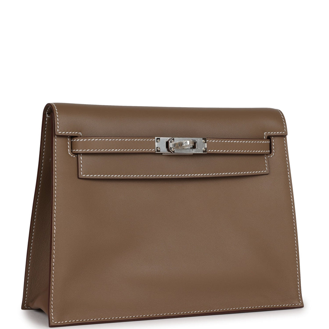 Top quality Hermes Kelly Danse Etoupe Swfit Palladium Hardware