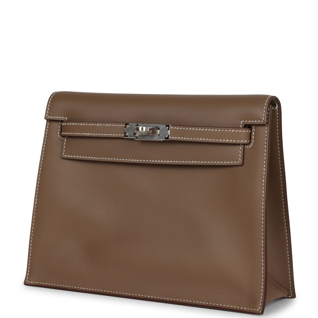 Top quality Hermes Kelly Danse Etoupe Swfit Palladium Hardware