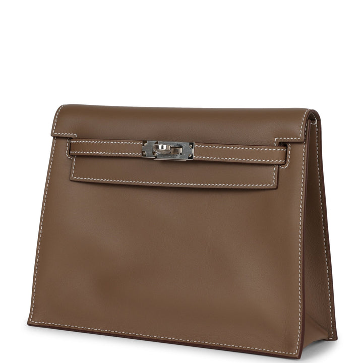 Top quality Hermes Kelly Danse Etoupe Swfit Palladium Hardware