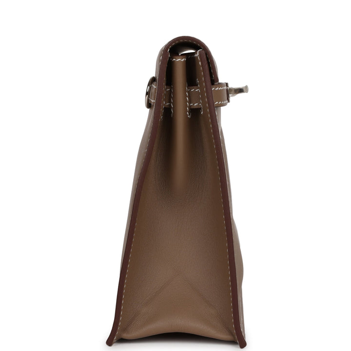 Top quality Hermes Kelly Danse Etoupe Swfit Palladium Hardware