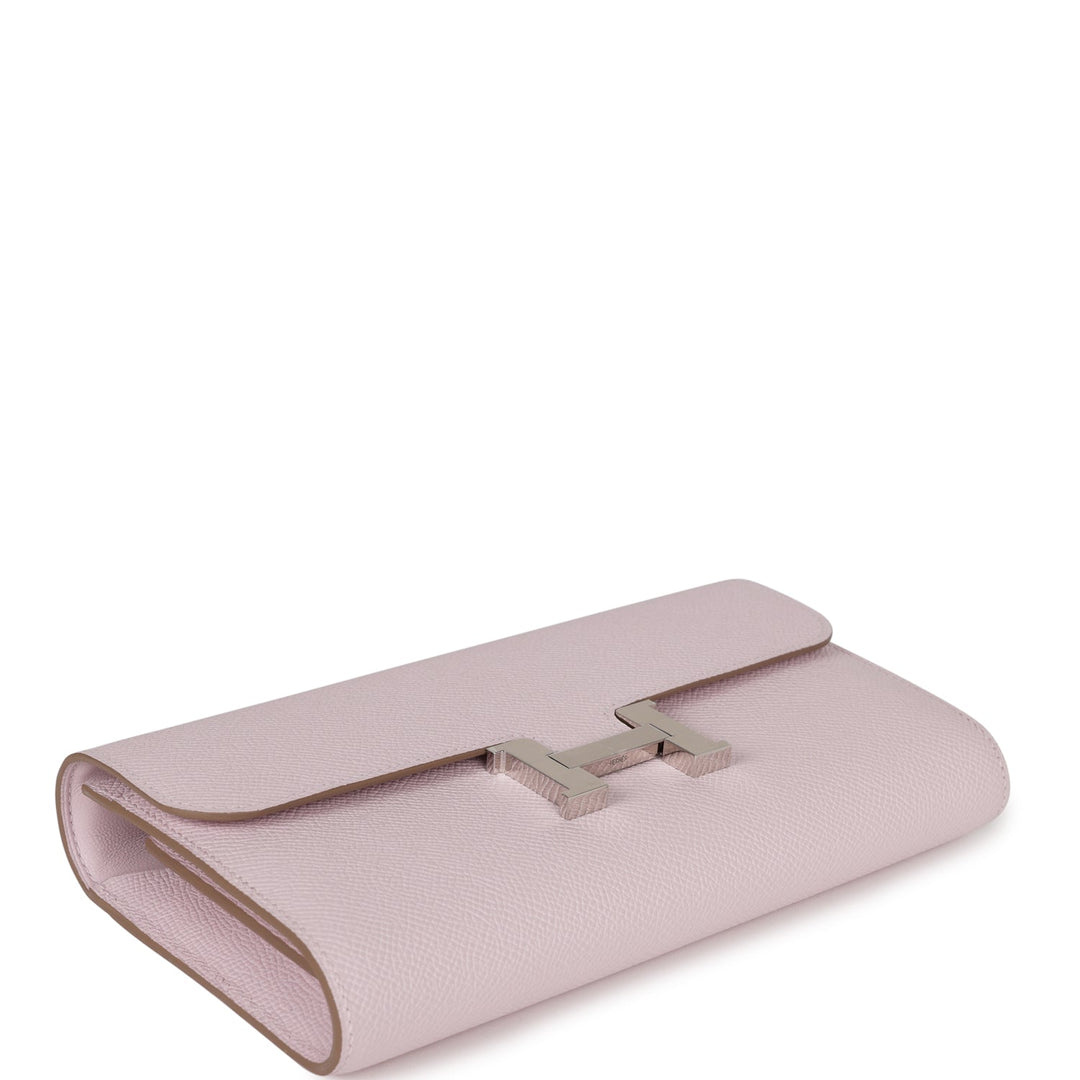 Top quality Hermes Constance Wallet To Go Mauve Pale Epsom Palladium Hardware