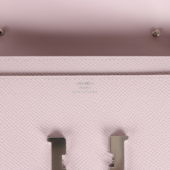 Top quality Hermes Constance Wallet To Go Mauve Pale Epsom Palladium Hardware
