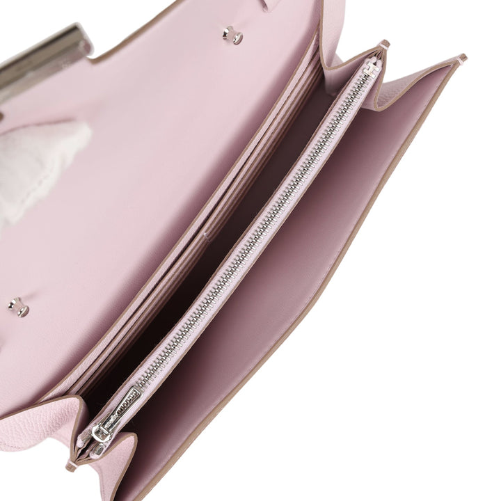 Top quality Hermes Constance Wallet To Go Mauve Pale Epsom Palladium Hardware