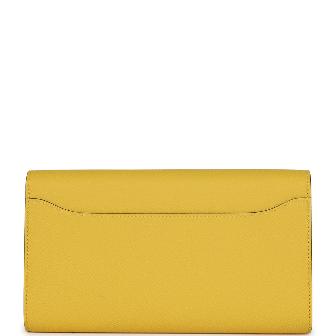 Top quality Hermes Constance To Go Wallet Jaune De Naples Epsom Gold Hardware