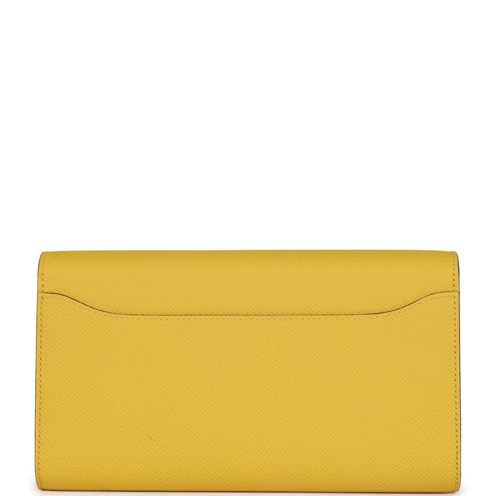 Top quality Hermes Constance To Go Wallet Jaune De Naples Epsom Gold Hardware