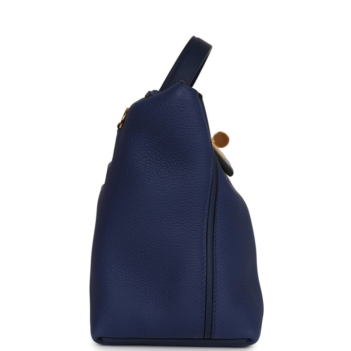 Top quality Hermes 24/24 29 Bleu Saphir Togo and Bleu Navy Swift Gold Hardware