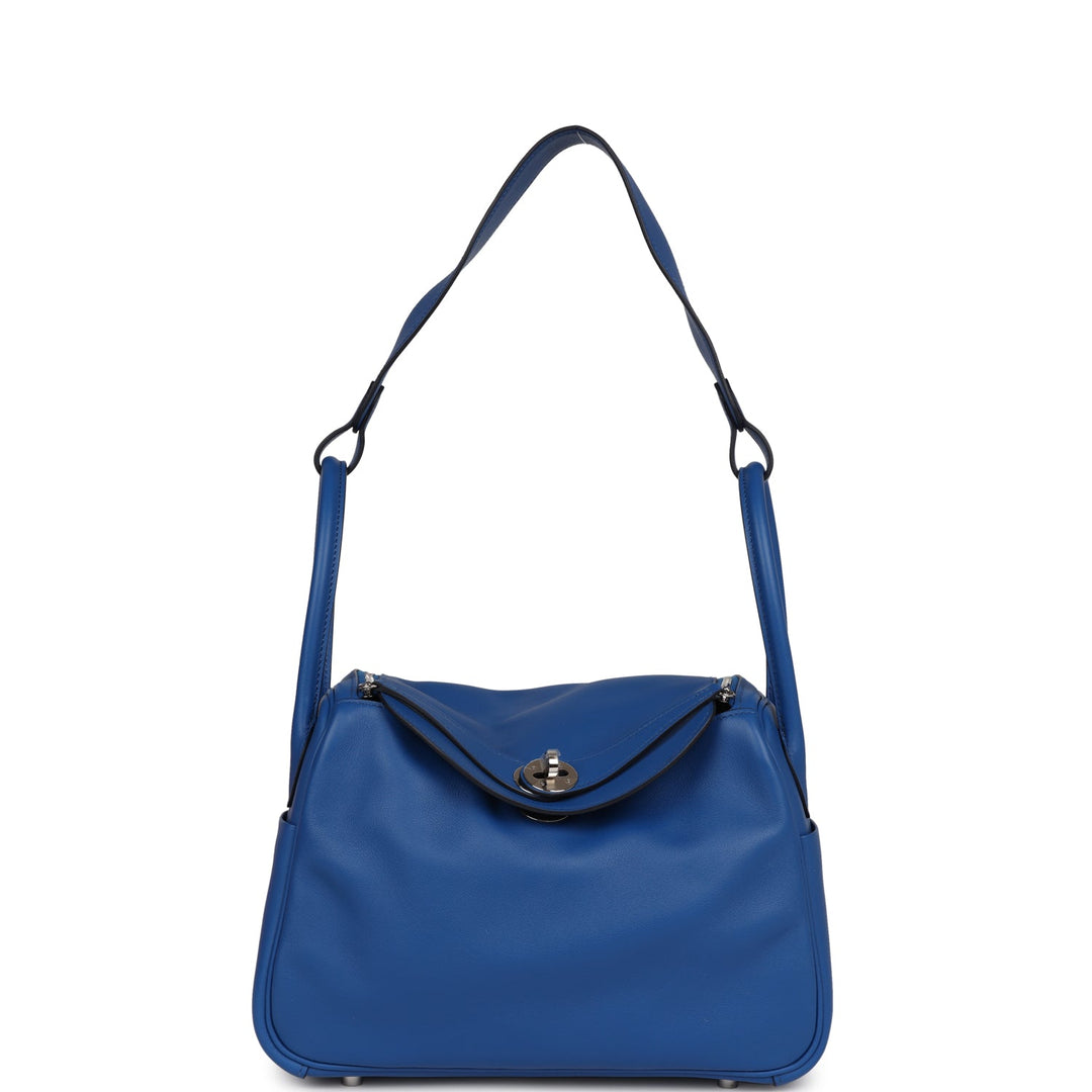 Top quality Hermes Lindy 26 Bleu France Verso Swift Palladium Hardware