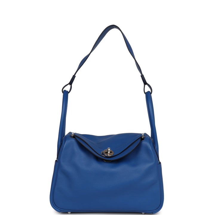 Top quality Hermes Lindy 26 Bleu France Verso Swift Palladium Hardware