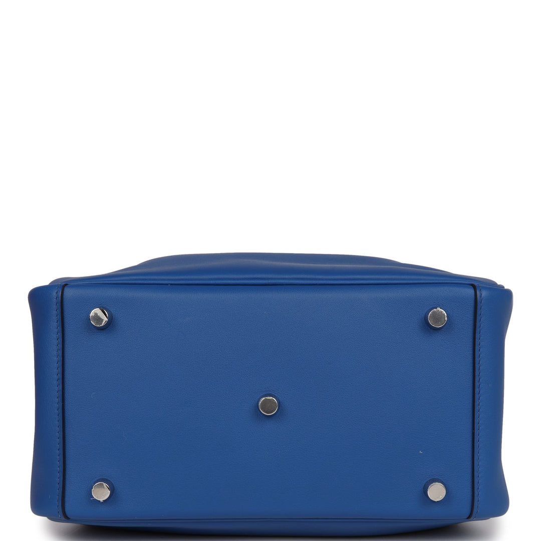 Top quality Hermes Lindy 26 Bleu France Verso Swift Palladium Hardware