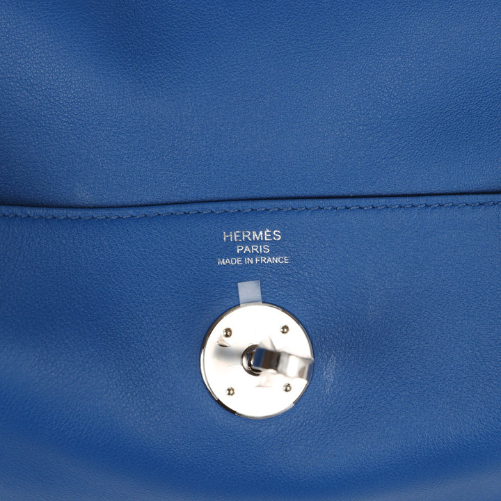 Top quality Hermes Lindy 26 Bleu France Verso Swift Palladium Hardware