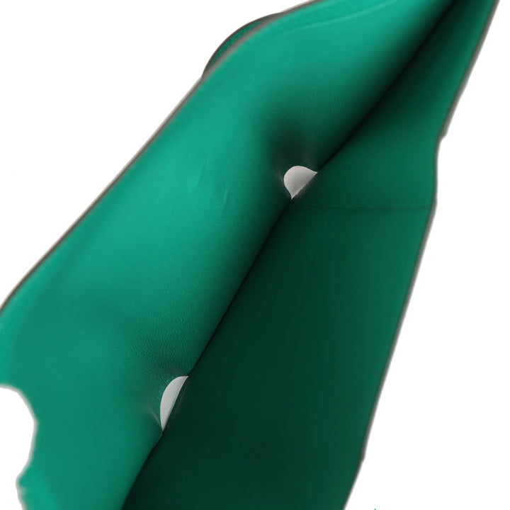 Top quality Hermes Bearn Compact Wallet Touch Vert Jade Alligator and Epsom Palladium Hardware
