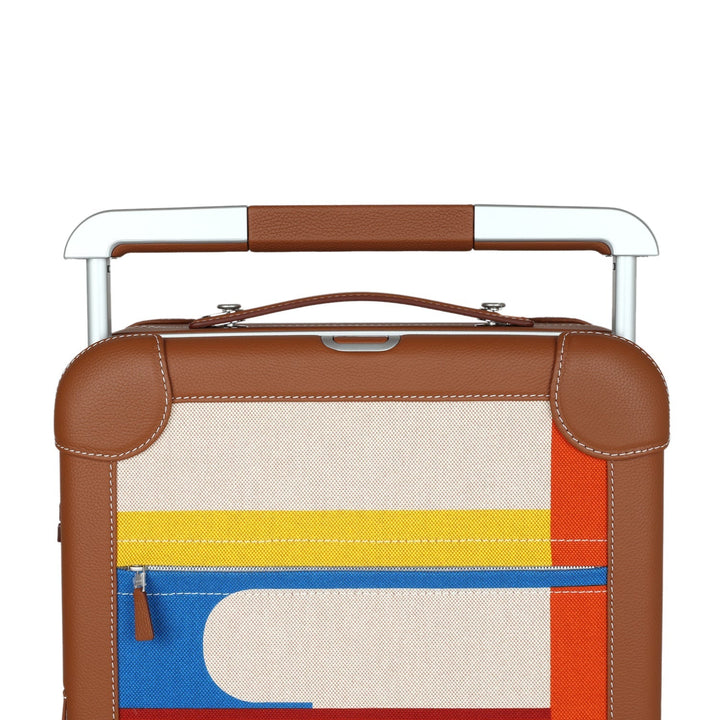 Hermes R.M.S. Cabine 55 Rolling Suitcase Multicolor Canvas