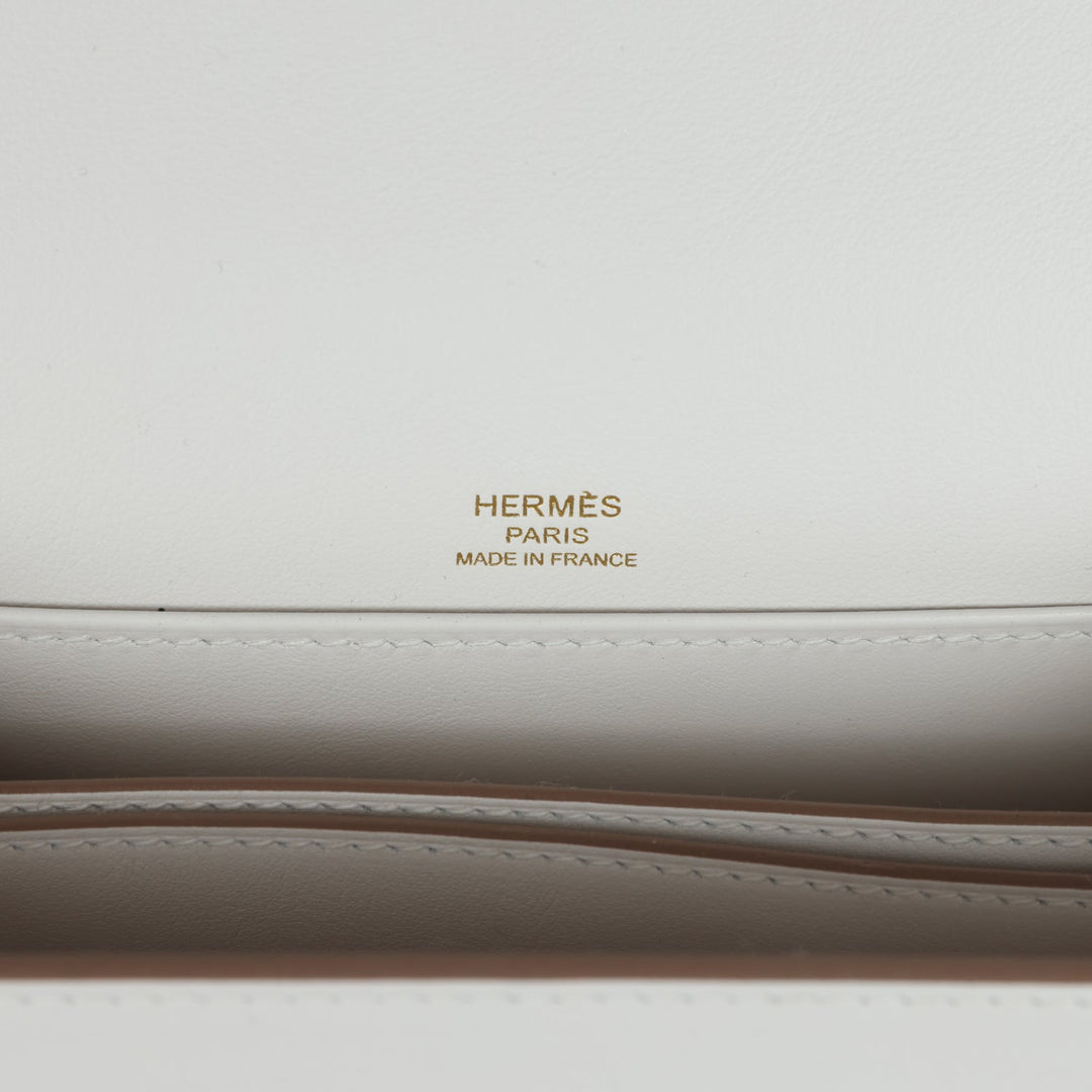 Hermes Mini Sac Roulis Gris Pale Swift Permabrass Hardware