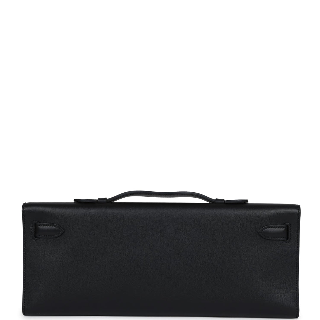 Hermes Kelly Cut Black Swift Gold Hardware
