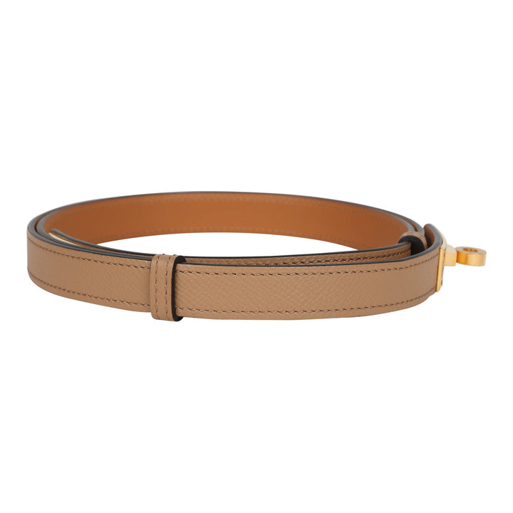 Hermes Kelly Pocket Belt 18 Vert Criquet/Chai/Bleu Frida Epsom Gold Hardware