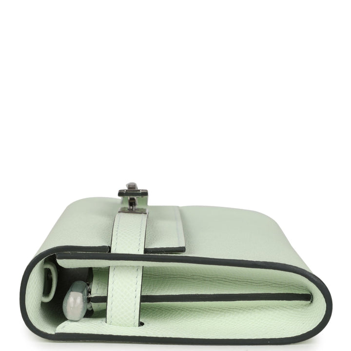 Hermes Kelly Wallet To Go Vert Fizz Epsom Palladium Hardware