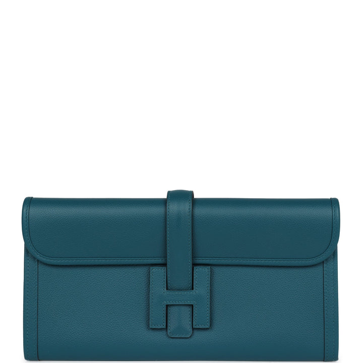 Hermes Jige Elan 29 Vert Bosphore Evercolor