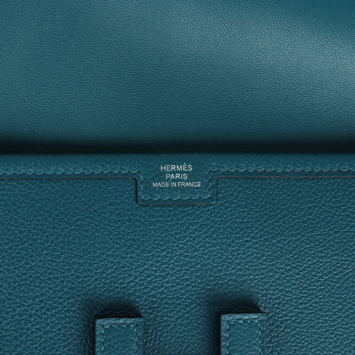 Hermes Jige Elan 29 Vert Bosphore Evercolor