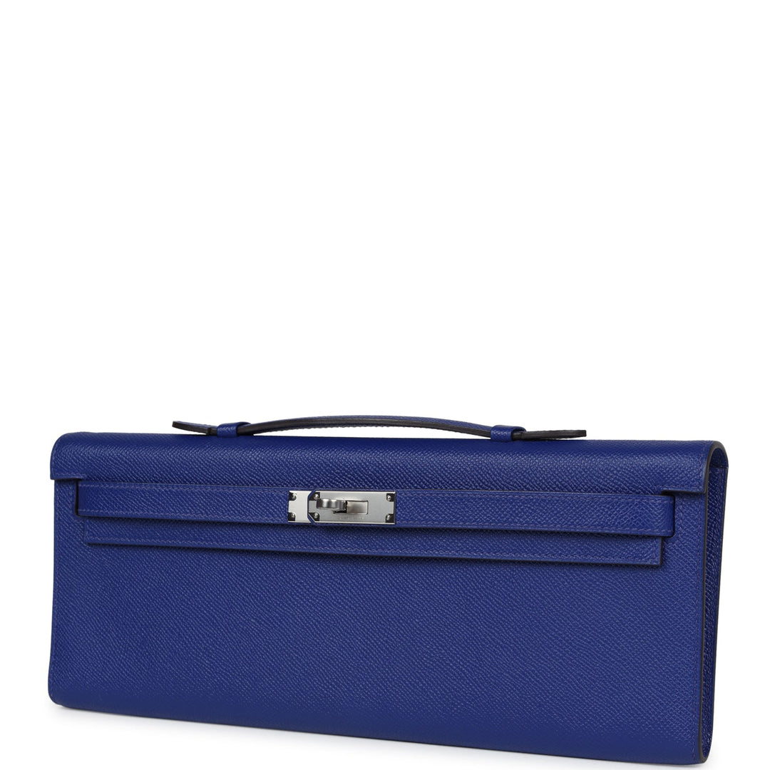 Hermes Kelly Cut Bleu Electric Epsom Palladium Hardware