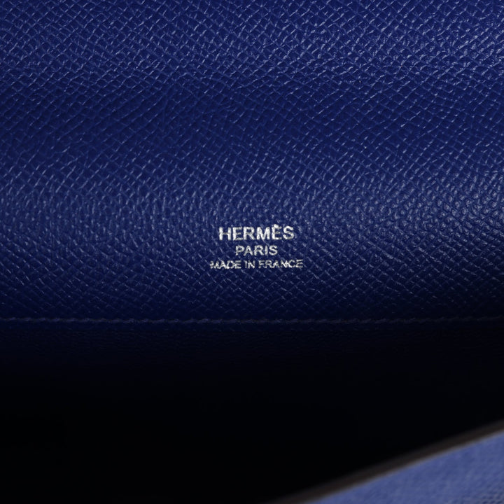 Hermes Kelly Cut Bleu Electric Epsom Palladium Hardware