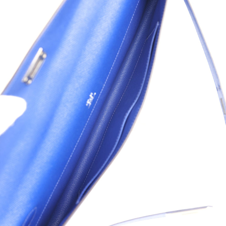 Hermes Kelly Cut Bleu Electric Epsom Palladium Hardware