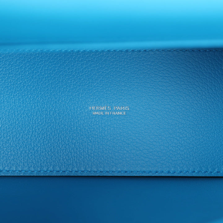 Hermes Kelly Danse Bleu Zanzibar Evercolor Palladium Hardware