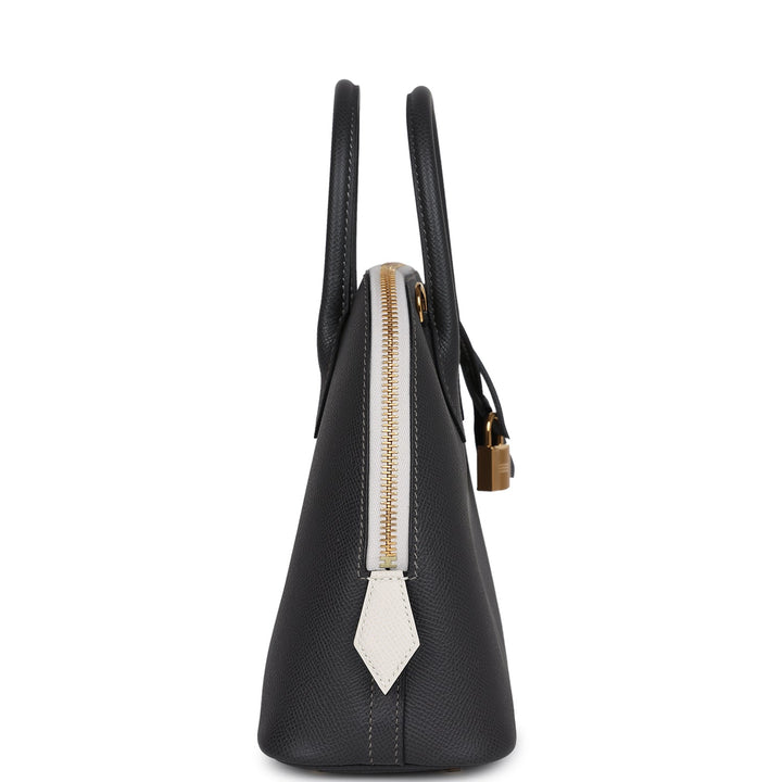 Hermes 1923 Bolide 25 Graphite and Gris Pale Epsom Gold Hardware