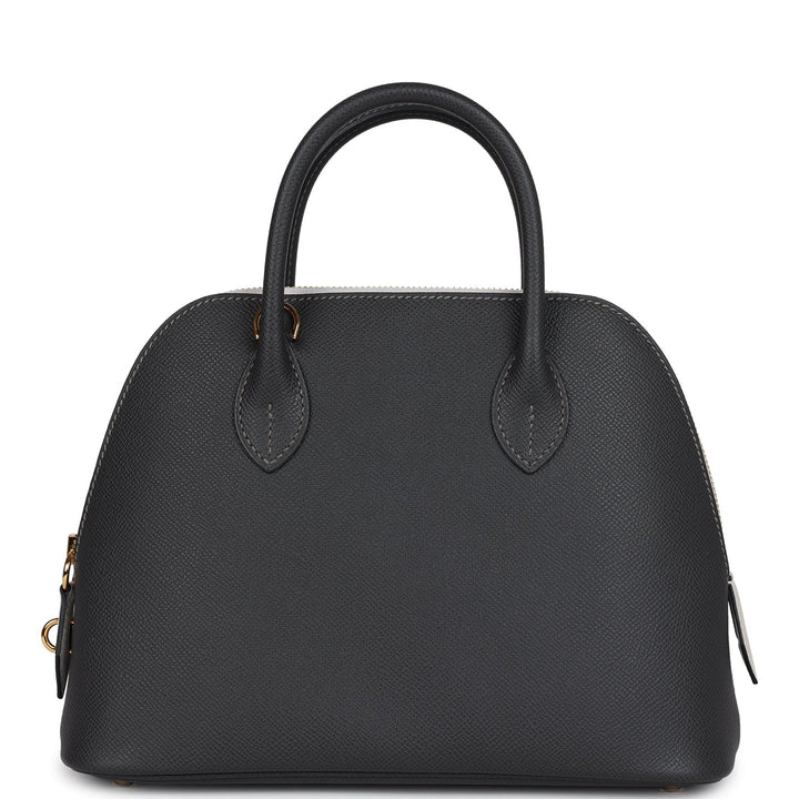 Hermes 1923 Bolide 25 Graphite and Gris Pale Epsom Gold Hardware